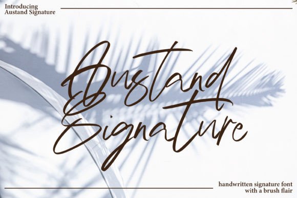 Austand Signature Font for Handmade Creations