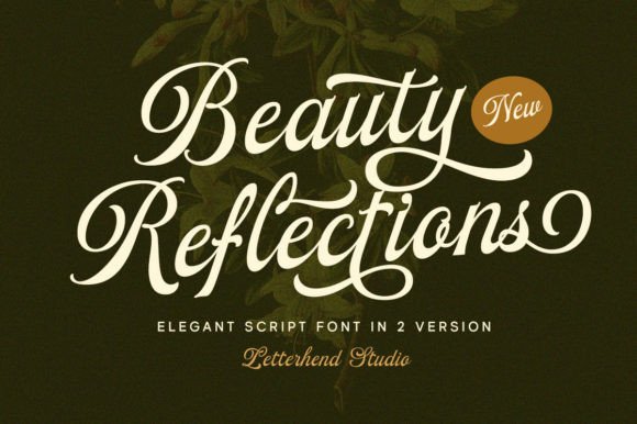 Beauty Reflections: A Script Font for Elegant Digital Branding