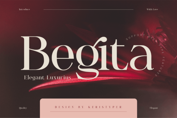 Begita: A Serif Font That Elevates Digital Branding
