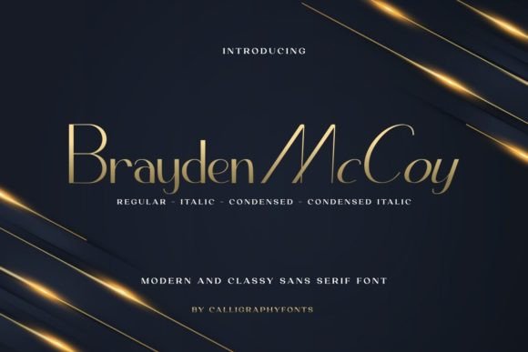 Brayden Mccoy: A Font for Modern Editorial Design