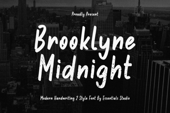 Brooklyne Midnight: A Script Font for Sophisticated Design