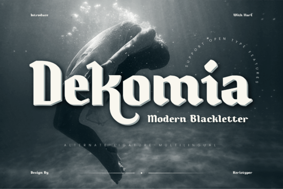Dekomia: A Bold Blackletter Font for Editorial Impact