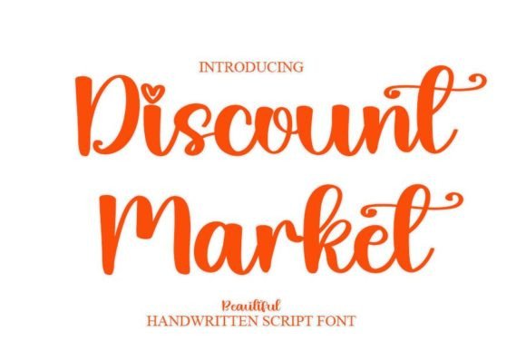 Discount Market: A Script Font for Modern Web Design