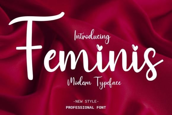 Feminis: A Font That Adds Romance to Every Craft Project