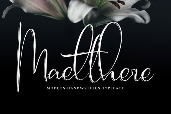 Maetthere: A Script Font for Editorial Elegance