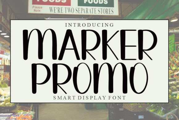 Market Promo: A Versatile Display Font for Editorial Design