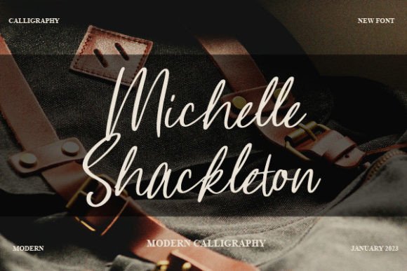 Michelle Shackleton: A Timeless Script Font for Editorial Design