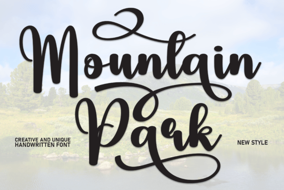 Mountain Park Font for Handmade Creations