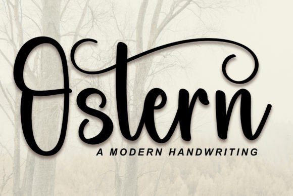Ostern: A Handwritten Font for Modern Web Design