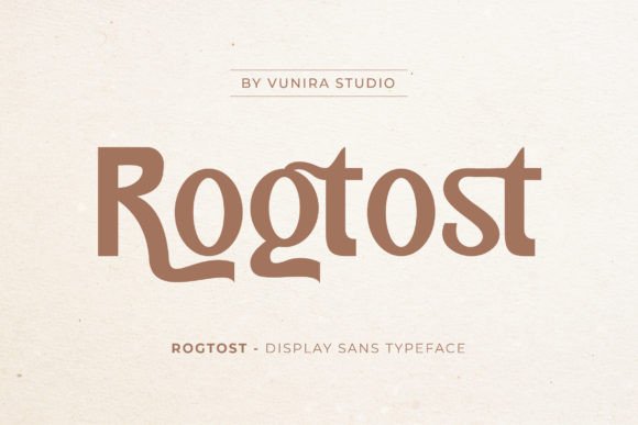 Rogtost: A Font That Adds Elegance to Every Craft Project