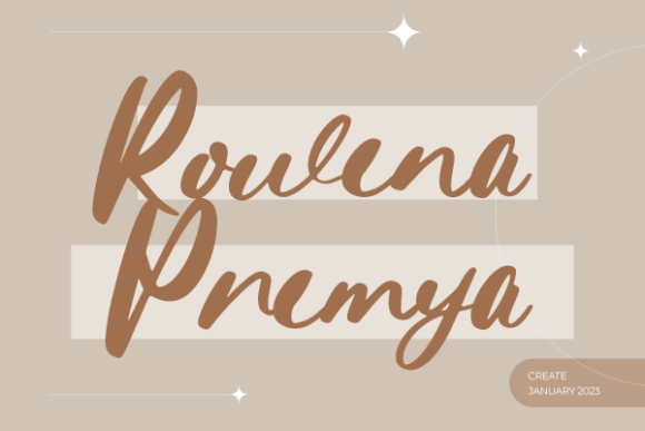 Rowena Premya: A Script Font That Elevates Campaign Design