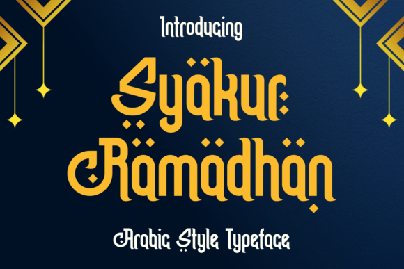 Syakur Ramadhan: A Font for Elegant Branding