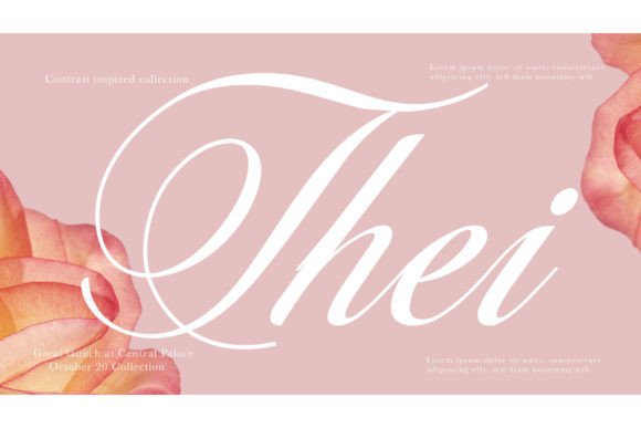 Thei: A Script Font for Modern Web Design
